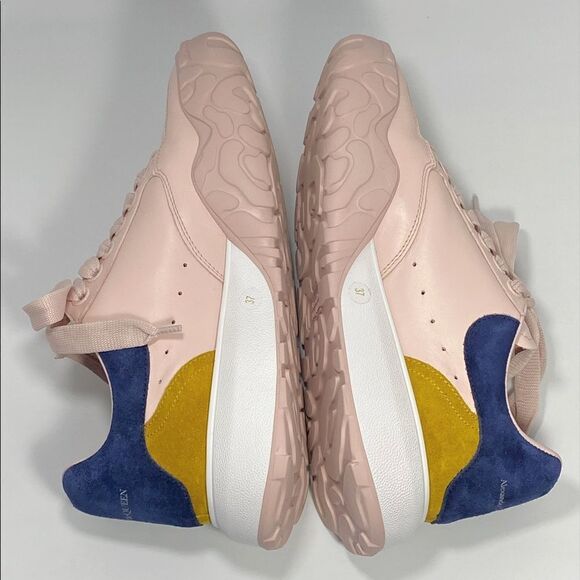 Alexander McQueen Multi Court Colorblock Leather Sneakers size 37 - Picture 5 of 11